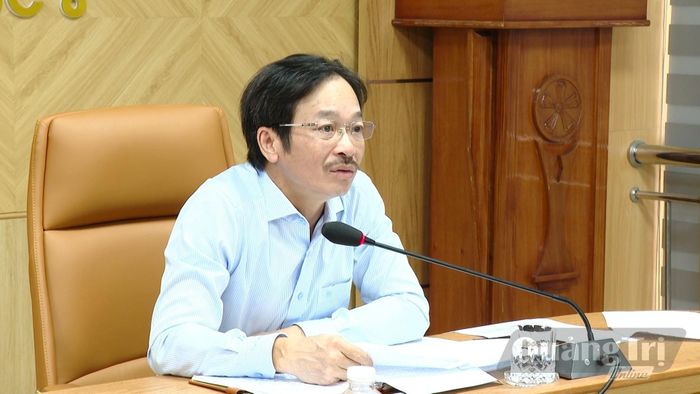 Ông Lương Hải Lưu, Phó Giám đốc Ngân hàng Nhà nước chi nhánh khu vực 8 kết luận tại buổi làm việc - Ảnh: T.L