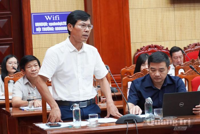 Đại biểu phát biểu tại buổi làm việc - Ảnh: X.P