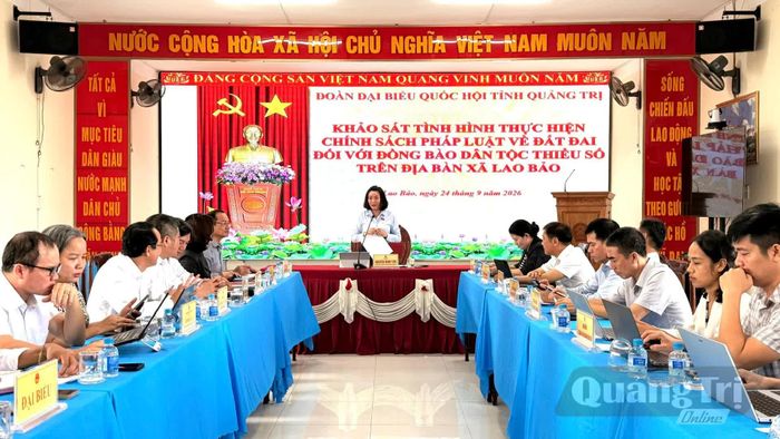 Quang cảnh buổi làm việc - Ảnh: Hoàng Hùng