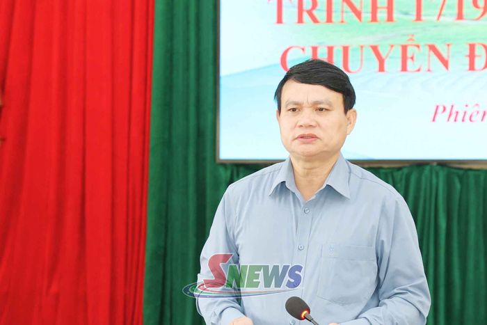 Đồng chí Đặng Ngọc Hậu, Phó Chủ tịch UBND tỉnh phát biểu chỉ đạo tại cuộc kiểm tra.