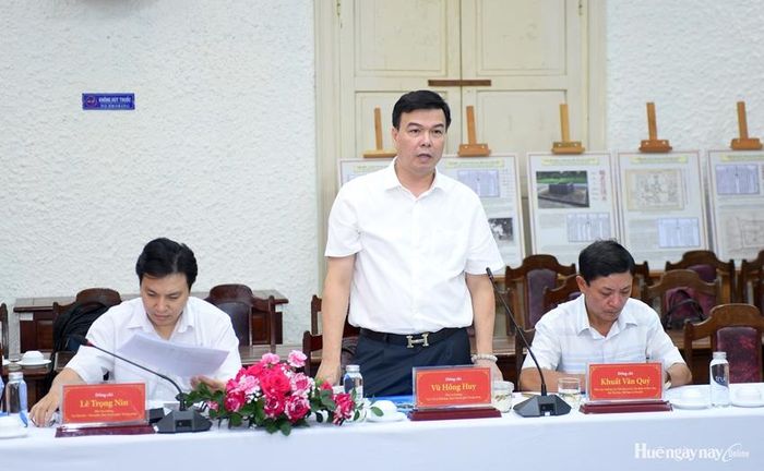 Đồng chí Vũ Hồng Huy kết luận tại buổi làm việc.