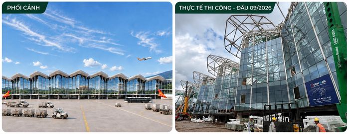 Giai đoạn 1 được thiết kế với công suất 20 - 24 triệu lượt khách mỗi năm vào năm 2030, đưa Phú Quốc hướng tới nhóm cảng hàng không có công suất lớn nhất cả nước. Hiện công trình đang khẩn trương hoàn thiện hệ mái và lắp kính mặt ngoài nhà ga.