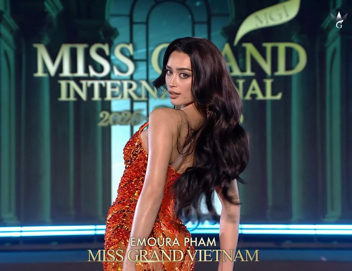 Emoura Phạm gây ấn tượng mạnh từ những vòng thi đầu tiên tại Miss Grand International 2026.