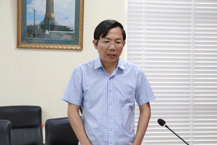 Lãnh đạo Sở Nông nghiệp và Môi trường tỉnh Lai Châu trình bày báo cáo tại cuộc giám sát Ảnh: Thanh Hồng
