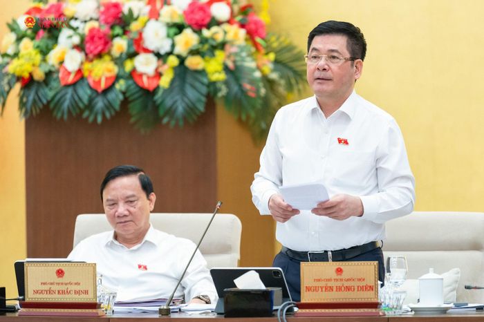 Phó Chủ tịch Quốc hội Nguyễn Hồng Diên điều hành nội dung phiên họp