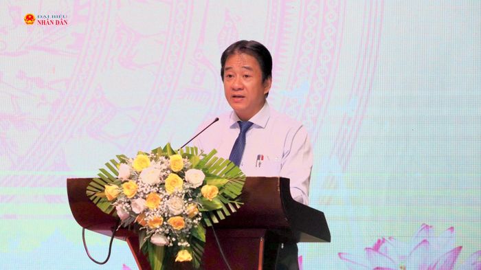 Phó Chủ tịch Thường trực UBND tỉnh Khánh Hòa Nguyễn Long Biên phát biểu
