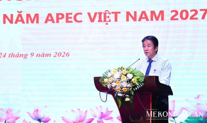 Ông Nguyễn Long Biên, Phó Chủ tịch Thường trực UBND tỉnh Khánh Hòa phát biểu. Ảnh: Đỗ Thảo - Mekong ASEAN