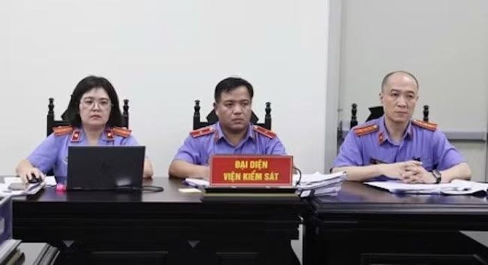 Đại diện Viện kiểm sát tại phiên tòa.