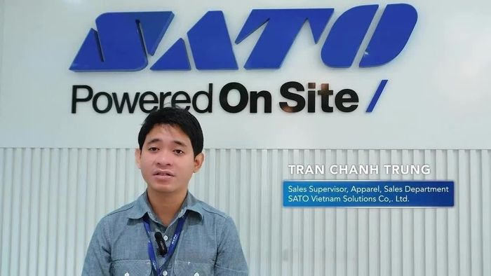 Ông Trần Chánh Trung, Giám sát Kinh doanh ngành của Công ty Giải pháp SATO Việt Nam