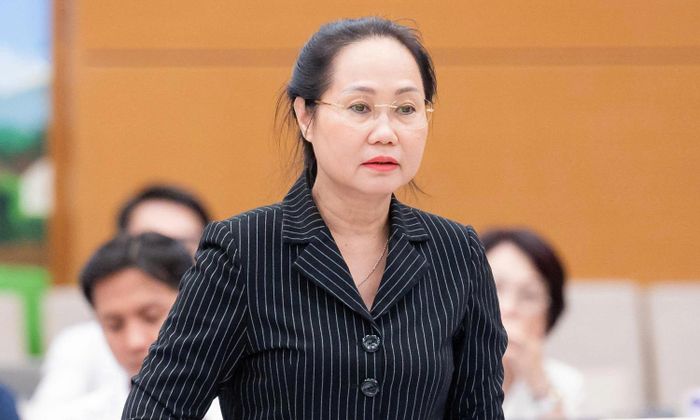 Bộ trưởng Văn hóa, Thể thao và Du lịch Lâm Thị Phương Thanh. (Ảnh: Media Quốc hội)