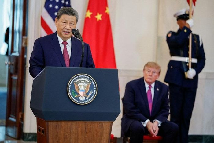 Trong khi đó, Chủ tịch Trung Quốc Tập Cận Bình bày tỏ vui mừng khi được quay trở lại nước Mỹ sau hơn một thập kỷ. (Ảnh: Reuters)