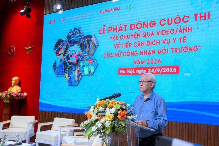 Ông Tạ Việt Anh, Chủ tịch Hội đồng quản lý Quỹ Hỗ trợ chương trình, dự án an sinh xã hội Việt Nam (AFV) phát biểu tại Toạ đàm. Ảnh: Khánh Huy