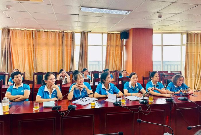 Các cán bộ Hội tham gia tập huấn trực tiếp. Ảnh: Bảo Lâm
