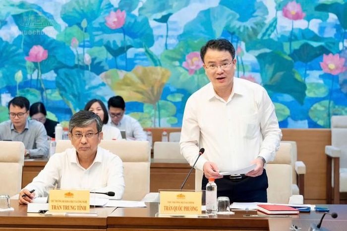 Thứ trưởng Bộ Tài chính Trần Quốc Phương. Ảnh: Media Quốc hội