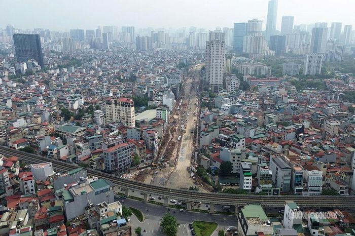 Điểm kết nối của tuyến Vành đai 2,5 với mạng lưới giao thông khu vực phía Tây Hà Nội. Ảnh: Tuấn Anh