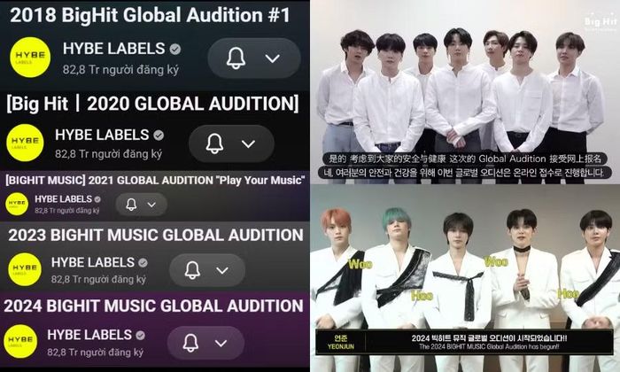 Buổi tuyển chọn toàn cầu hàng năm đều được thông báo một cách chính thức thông qua kênh YouTube của BigHit Music (nay là HYBE Labels).