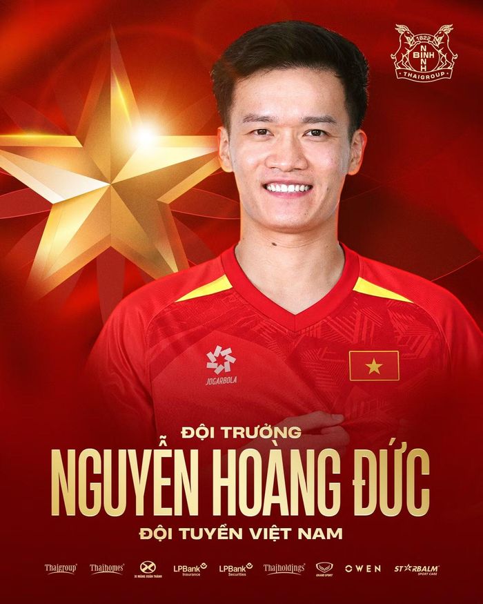 Hoàng Đức là đội trưởng ĐT Việt Nam tại FIFA ASEAN Cup 2026. (Ảnh: NBFC)