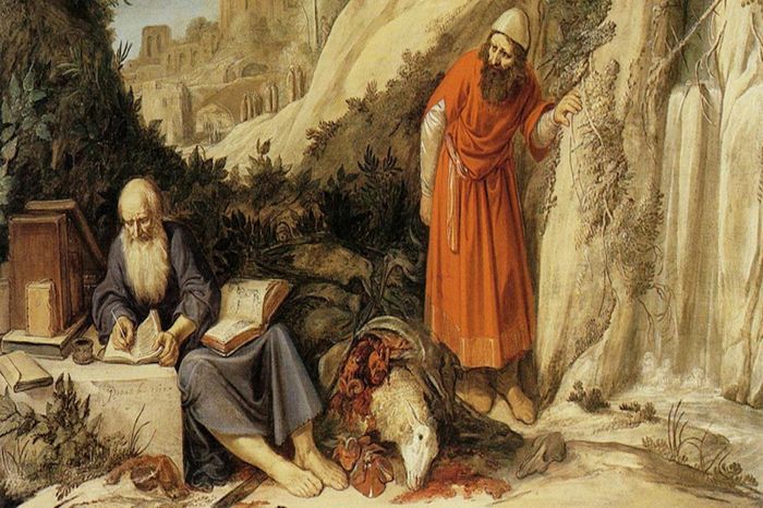  Tranh vẽ Hippocrates. Ảnh minh họa: R.S. 