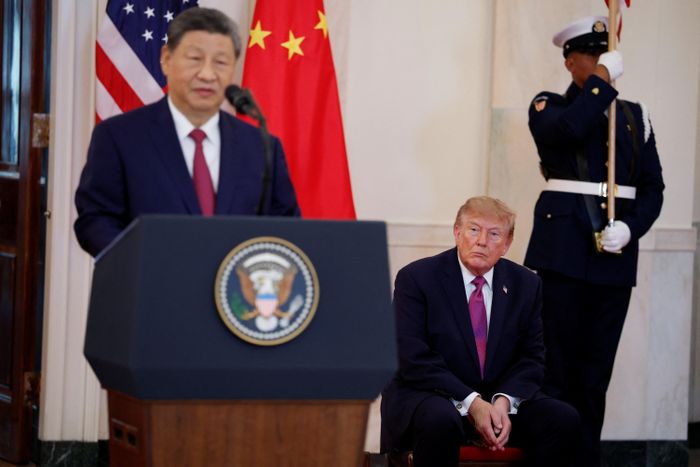 Chủ tịch Trung Quốc Tập Cận Bình phát biểu tại Nhà Trắng ngày 24/9. Ảnh: Reuters.