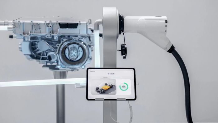  Giải pháp sạc siêu nhanh của Geely sử dụng AI để quản lý nhiệt. Ảnh: Geely. 