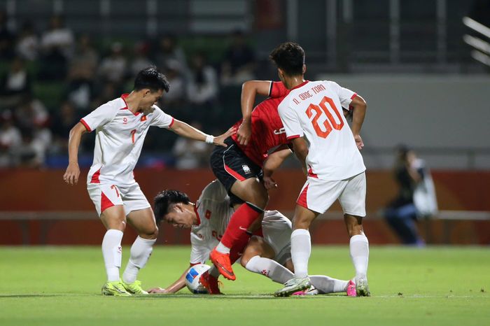 U23 Hàn Quốc sớm vượt lên. Ảnh: Hiếu Chiến.