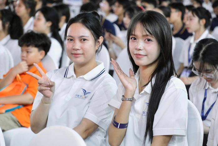  Sinh viên trường Đại học Victoria Hòa Bình. Ảnh: Ngọc Bích.