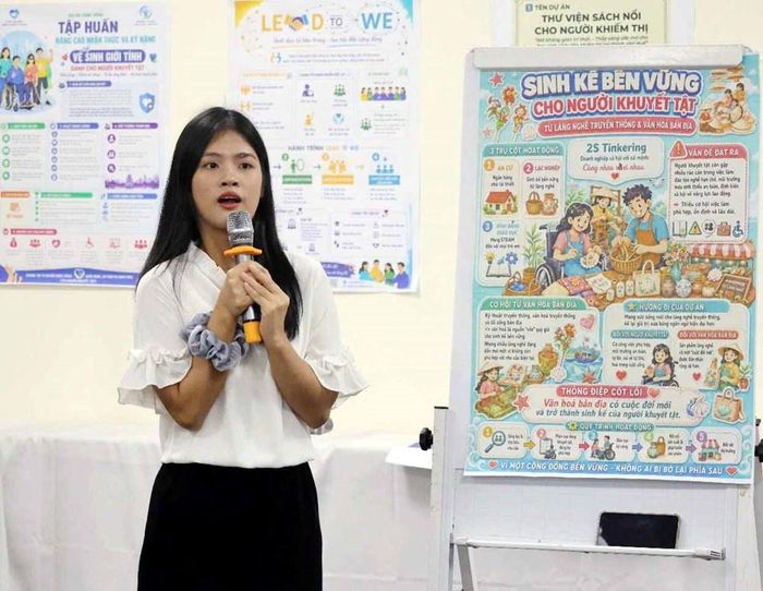 Bỏ qua mặc cảm khuyết tật, Nguyễn Huỳnh Gia Hân đã vươn lên khẳng định giá trị bản thân và lan tỏa những thông điệp tích cực đến cộng đồng. Ảnh: NVCC