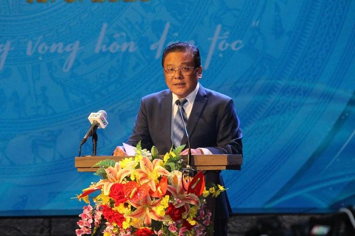 Ông Phan Quốc Kiệt, Giám đốc Nhà hát Cải lương Trần Hữu Trang khái quát chặng đường 50 năm hình thành, phát triển của đơn vị