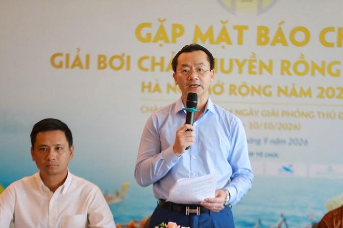 Phó Giám đốc Sở VHTTDL Hà Nội Phạm Xuân Tài phát biểu