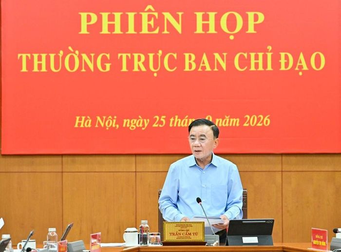 Ủy viên Bộ Chính trị, Thường trực Ban Bí thư Trần Cẩm Tú, Trưởng Ban Chỉ đạo Trung ương về phát triển văn hoá Việt Nam phát biểu chỉ đạo. Ảnh: dangcongsan.vn