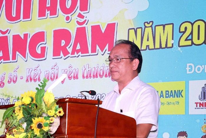 Phó Chủ tịch UBND phường Tăng Nhơn Phú Võ Trung Hiếu phát biểu tại chương trình