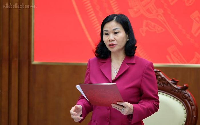 Phó Bí thư Đảng ủy Chính phủ Nguyễn Thị Tuyến phát biểu - Ảnh: chinhphu.vn/Phương Nguyên