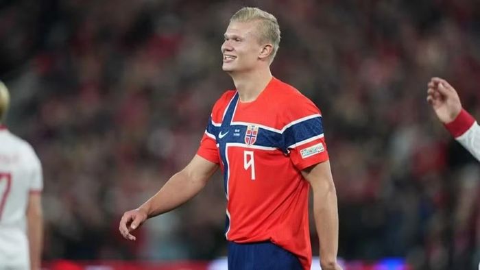 Haaland góp công lớn trong chiến thắng kịch tính của tuyển Na Uy. (Nguồn: MCFC)