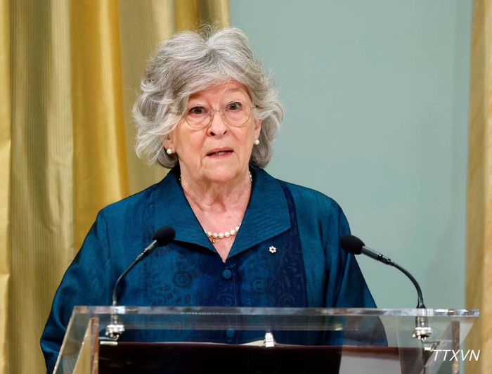 Toàn quyền Canada Louise Arbour phát biểu. (Ảnh: TTXVN)