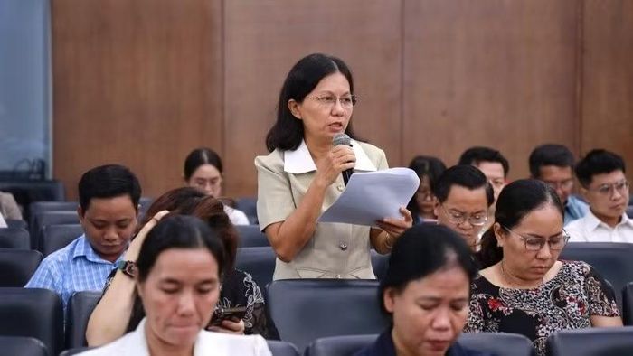 Đại biểu đóng góp ý kiến. (Ảnh: CTV)