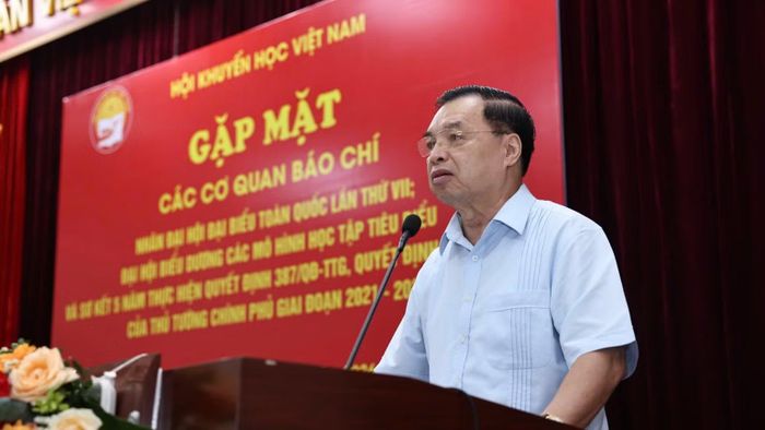 Ông Lê Mạnh Hùng, Phó Chủ tịch kiêm Tổng Thư ký Hội Khuyến học Việt Nam. (Ảnh: THU TRANG)