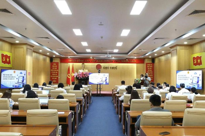 Toàn cảnh chương trình tập huấn nghiệp vụ quản lý thuế thương mại điện tử năm 2026. (Ảnh: Cục Thuế)
