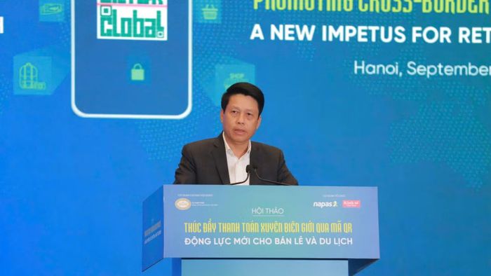 Phó Thống đốc Ngân hàng Nhà nước Phạm Tiến Dũng phát biểu tại hội thảo. (Ảnh: Lan Anh)