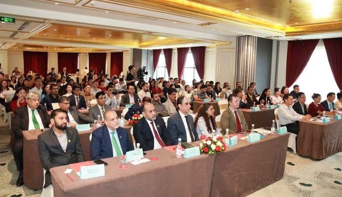 Các đại biểu tham dự chương trình Gặp gỡ kết nối doanh nghiệp du lịch Việt Nam-Pakistan. (Ảnh: Đại sứ quán Việt Nam tại Pakistan cung cấp)