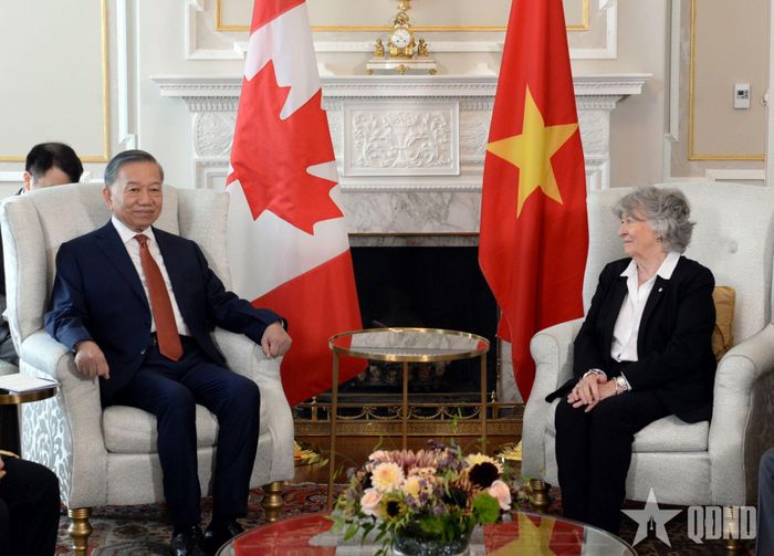 Tổng Bí thư, Chủ tịch nước Tô Lâm hội kiến với Toàn quyền Canada Louise Arbour.