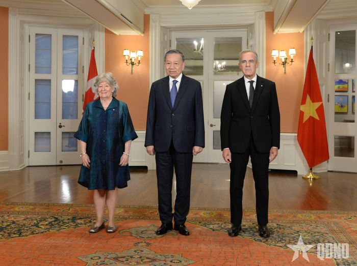  Tổng Bí thư, Chủ tịch nước Tô Lâm, Toàn quyền Canada Louise Arbour và Thủ tướng Canada Mark Carney. 