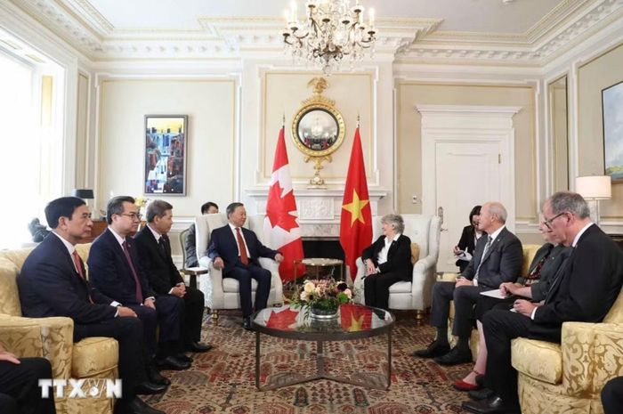  Tổng Bí thư, Chủ tịch nước Tô Lâm hội kiến với Toàn quyền Canada Louise Arbour. Ảnh: TTXVN 
