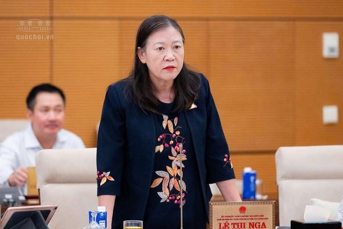  Chủ nhiệm Ủy ban Dân nguyện và Giám sát Lê Thị Nga hoàn thiện luật. Ảnh: CỔNG THÔNG TIN ĐIỆN TỬ QUỐC HỘI 