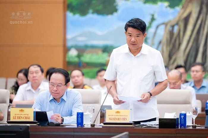 Viện trưởng Viện Kiểm sát nhân dân tối cao Nguyễn Văn Tiến. Ảnh: CỔNG THÔNG TIN ĐIỆN TỬ QUỐC HỘI