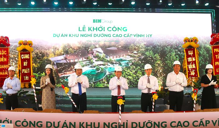  Lễ khởi công khu nghỉ dưỡng 100 biệt thự tại Vĩnh Hy, tỉnh Khánh Hòa 