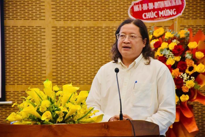 Ông Nguyễn Minh Nhựt, Phó Giám đốc Sở Văn hóa và Thể thao TPHCM phát biểu tại lễ tổng kết.