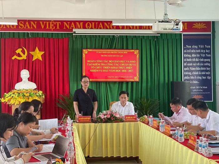 Thứ trưởng Nguyễn Thị Quyên Thanh phát biểu tại buổi làm việc. Ảnh: Hà An.