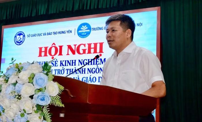 PGS.TS Kiều Văn Hoan - Phó Hiệu trưởng Trường Đại học Sư phạm Hà Nội. Ảnh NC.