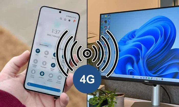 Phát mạng di động từ Android sang máy tính.