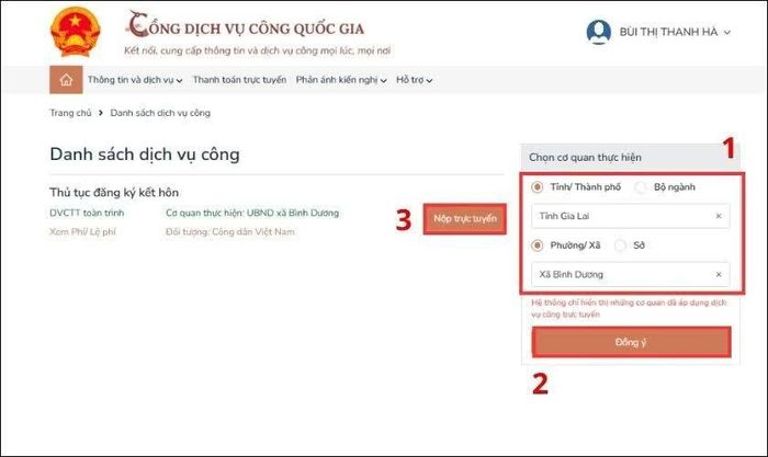 Xác định nơi tiếp nhận hồ sơ.